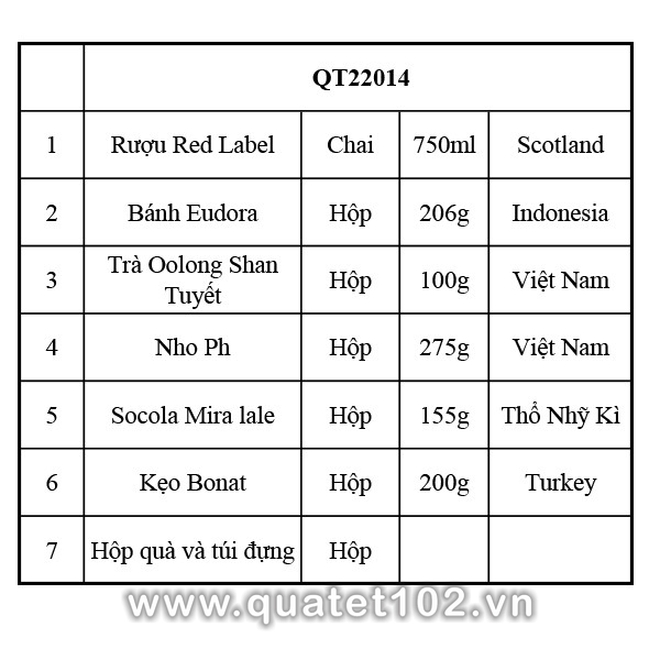 Hộp quà tết QT014