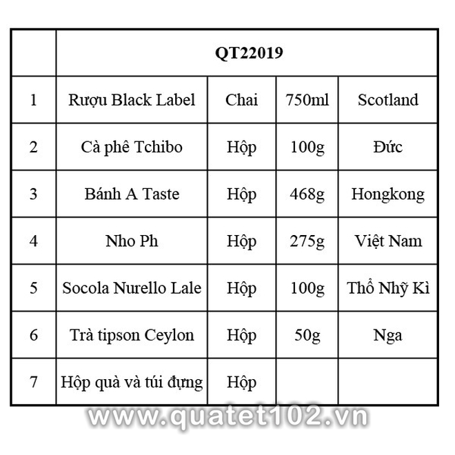 Hộp quà tết QT019