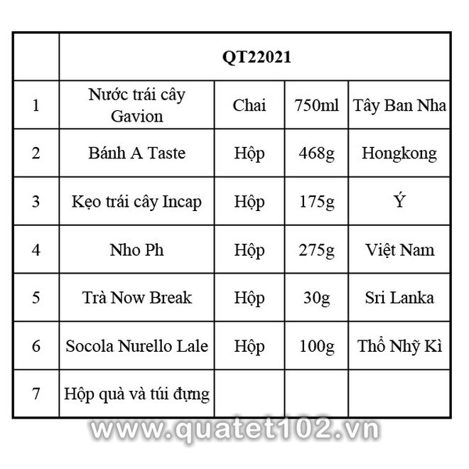 Hộp quà tết QT021