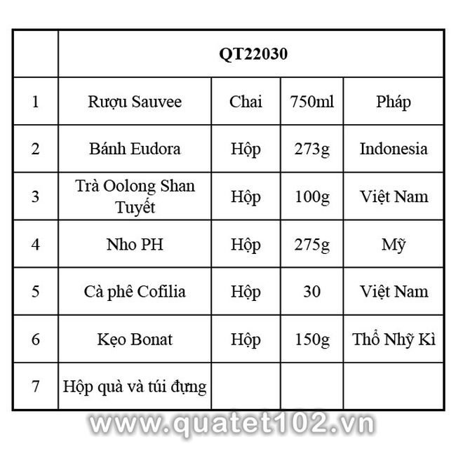 Hộp quà tết QT030