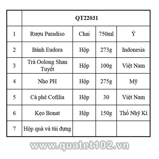 Hộp quà tết QT031