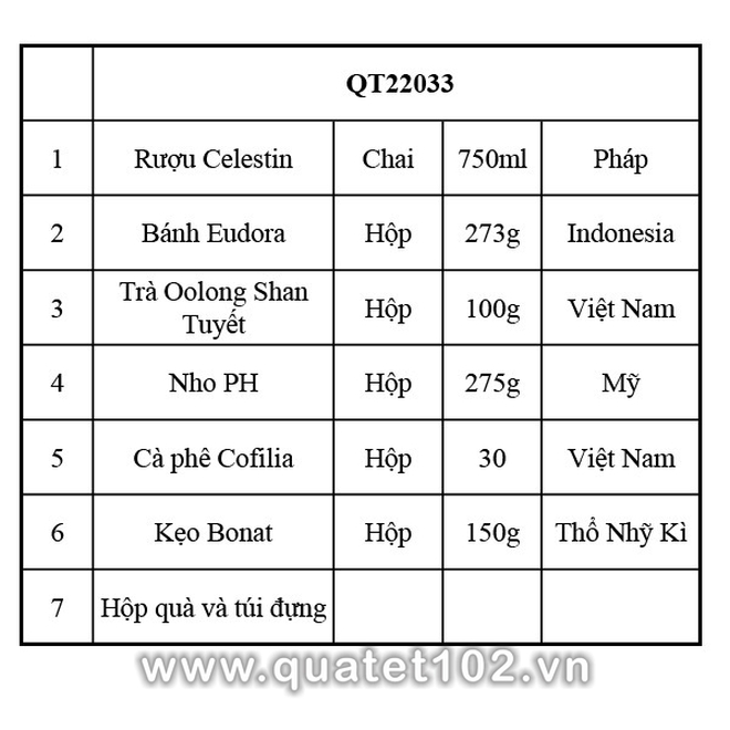 Hộp quà tết QT033