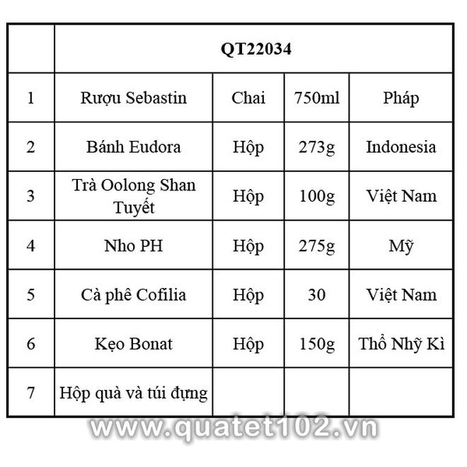 Hộp quà tết QT034