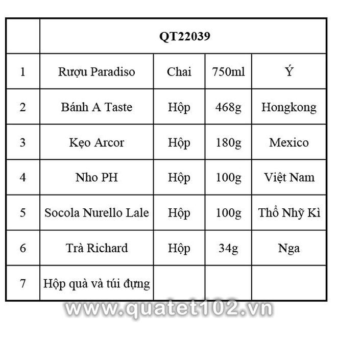 Hộp quà tết QT039