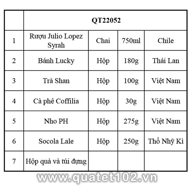 Hộp quà tết QT052