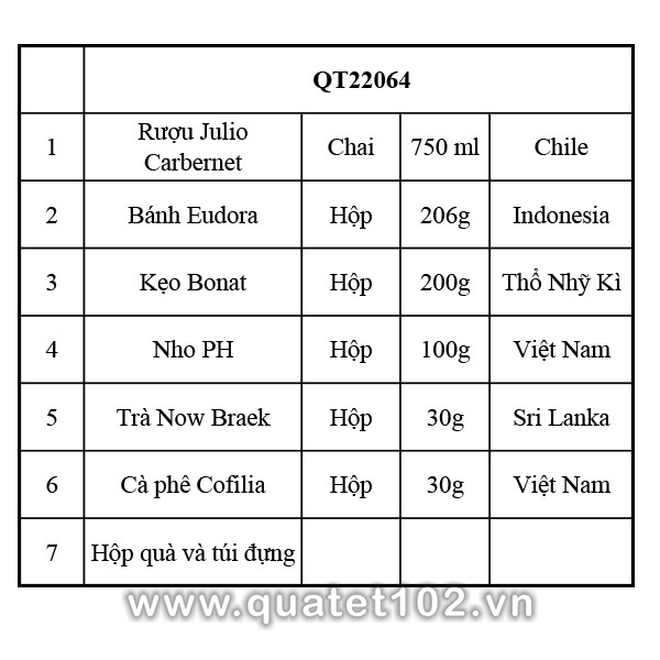 Hộp quà tết QT064