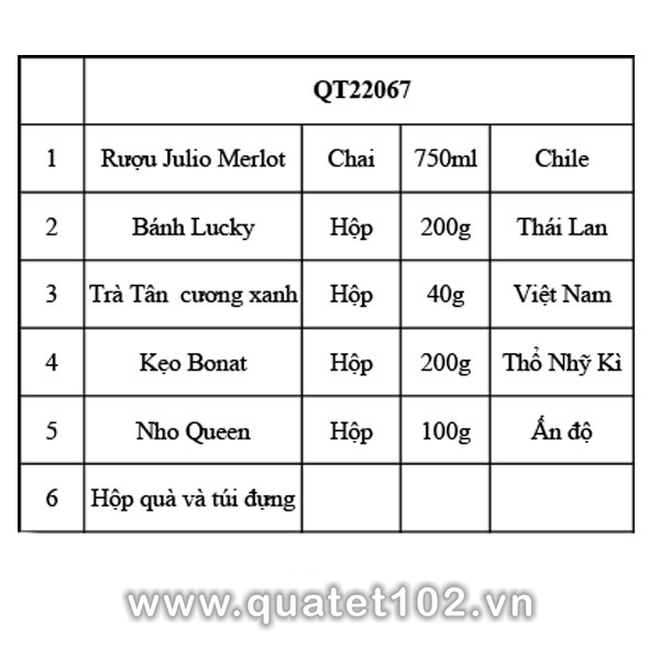 Hộp quà tết QT067