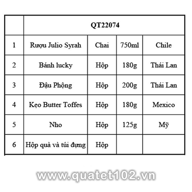 Hộp quà tết QT074