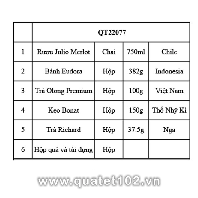 Hộp quà tết QT077