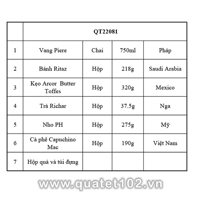 Hộp quà tết QT081