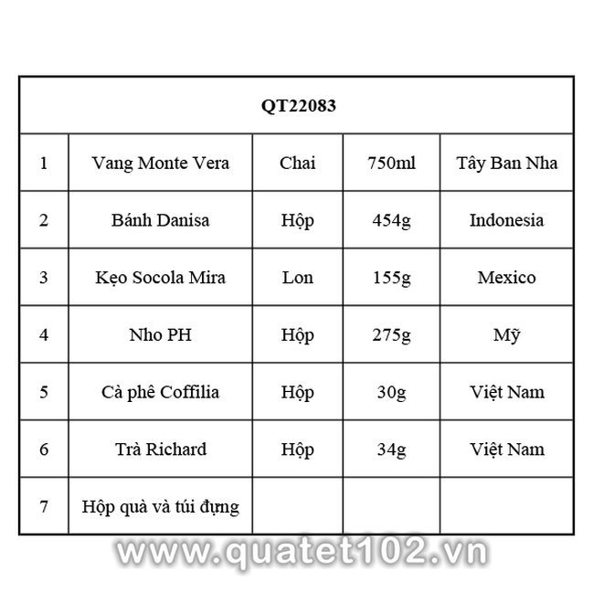 Hộp quà tết QT083