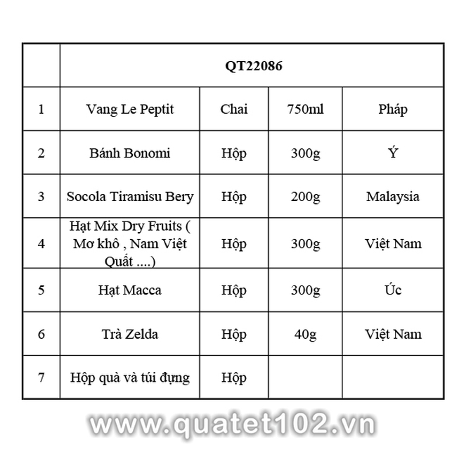 Hộp quà tết QT086