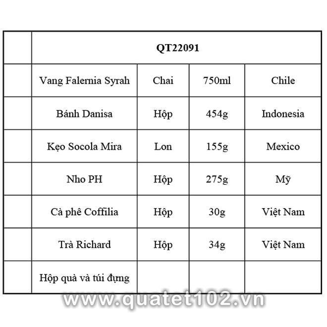 Hộp quà tết QT091