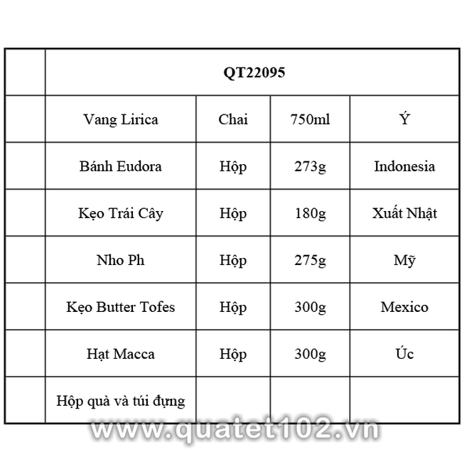 Hộp quà tết QT095