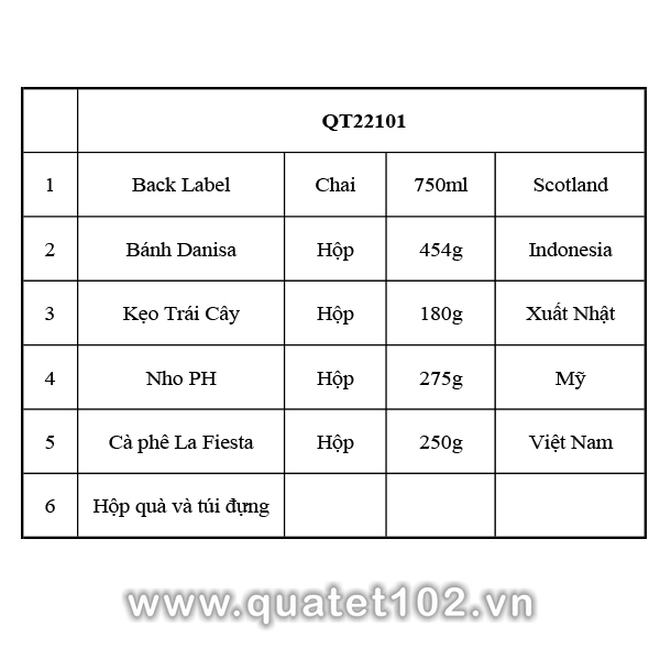 Hộp quà tết QT101