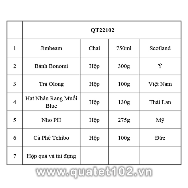 Hộp quà tết QT102