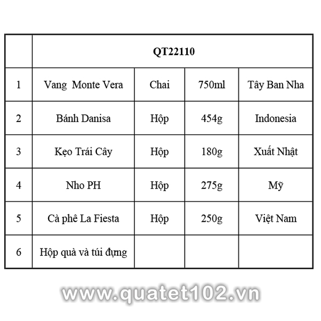 Hộp quà tết QT110