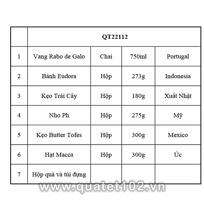 Hộp quà tết QT112