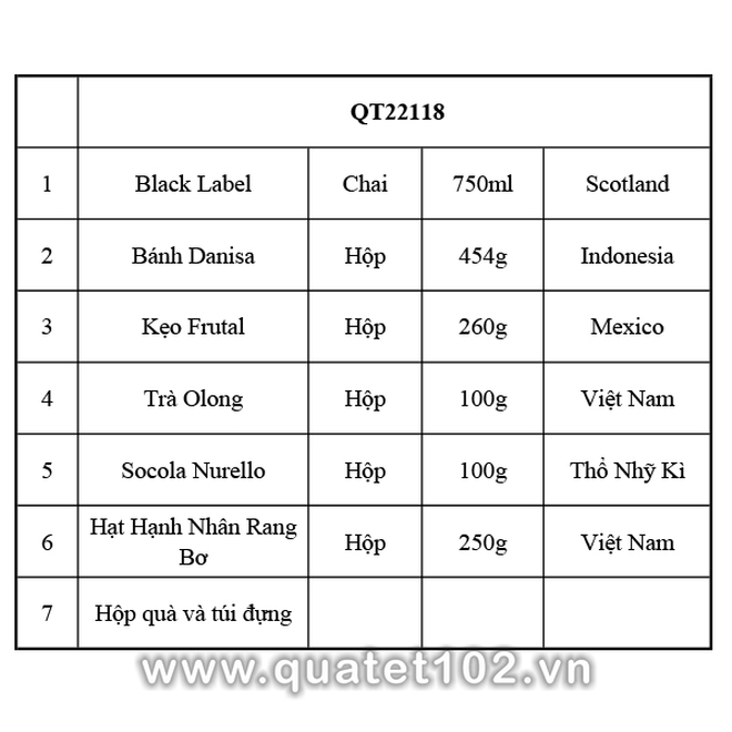 Hộp quà tết 2025 QT118