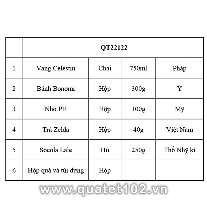 Hộp quà tết 2025 QT122