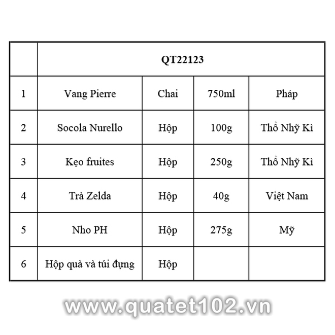 Hộp quà tết 2025 QT123