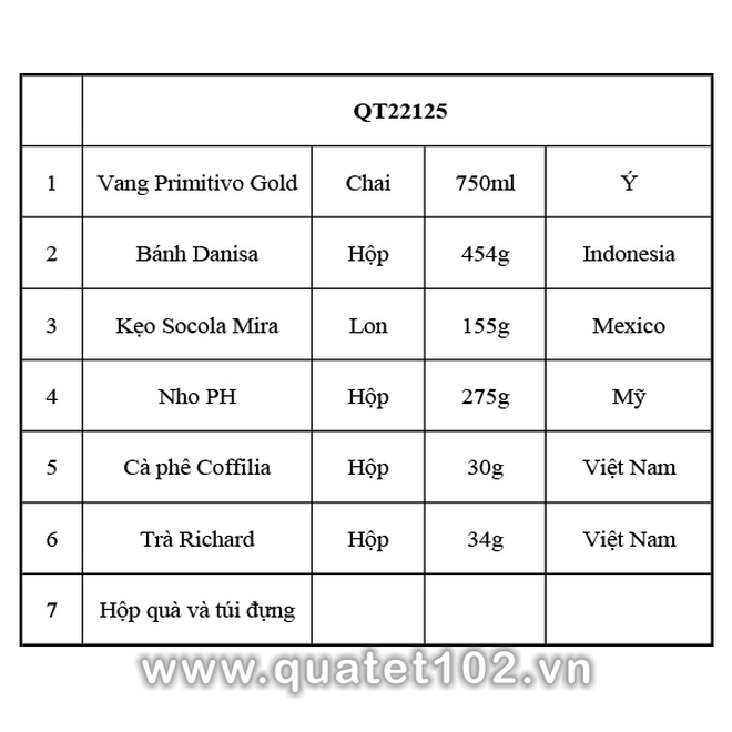 Hộp quà tết QT125