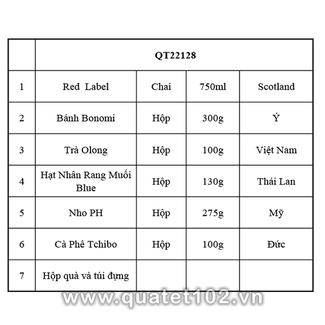 Hộp quà tết 2025 QT128