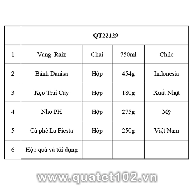 Hộp quà tết 2025 QT129