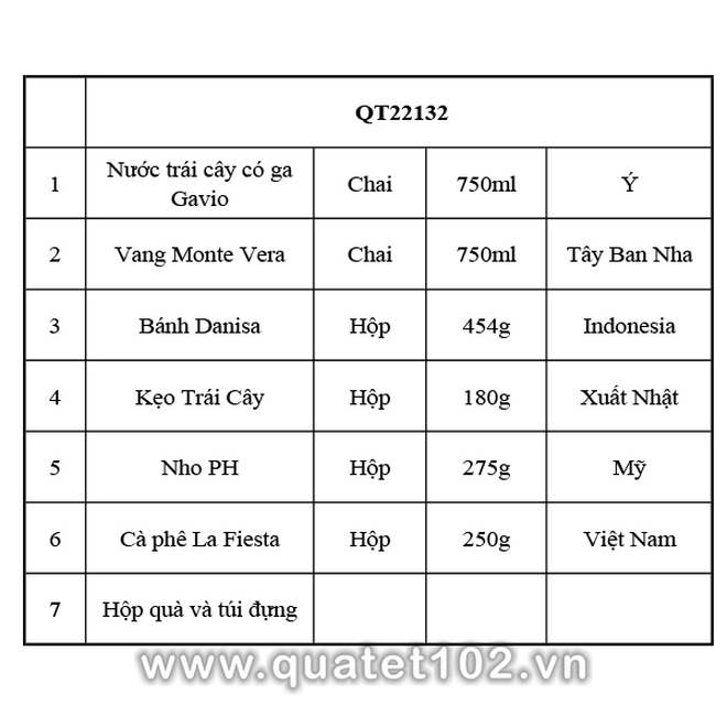 Hộp quà tết 2025 QT132