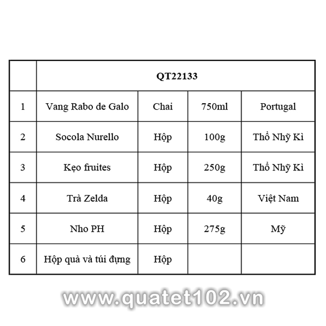 Hộp quà tết 2025 QT133