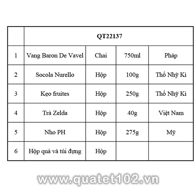 Hộp quà tết 2025 QT137