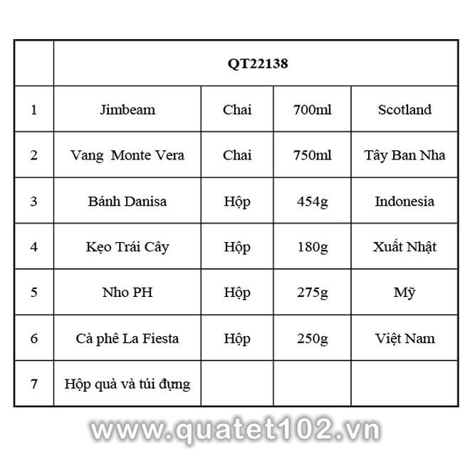 Hộp quà tết 2025 QT138