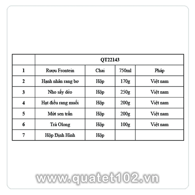 Hộp quà tết 2025 QT143