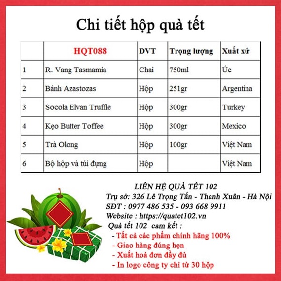 Hộp quà tết 2025 QT183