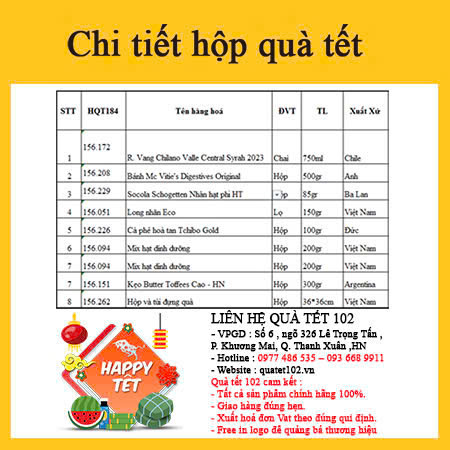 Hộp quà tết 2025 QT184