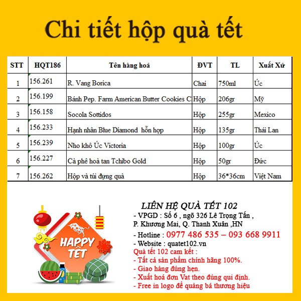 Hộp Quà Tết QT186