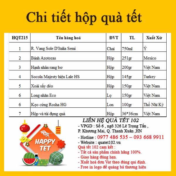 Hộp Quà Tết QT215