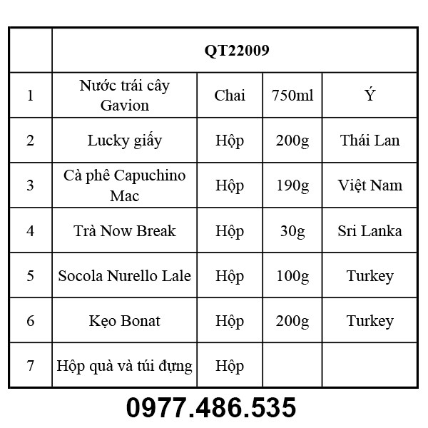 Hộp quà tết QT22009