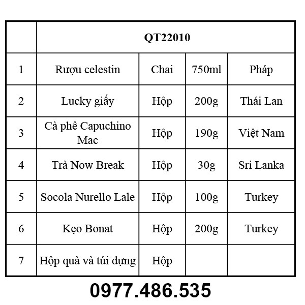 Hộp quà tết QT22010