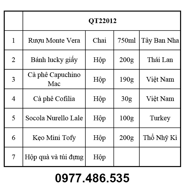 Hộp quà tết QT22012