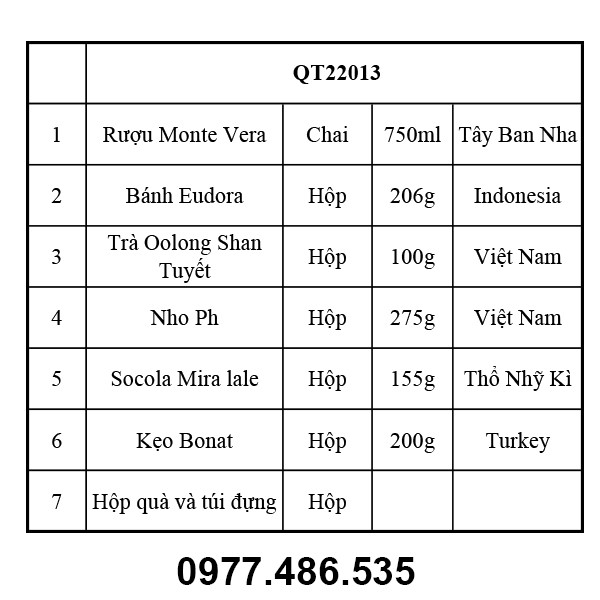 Hộp quà tết QT22013