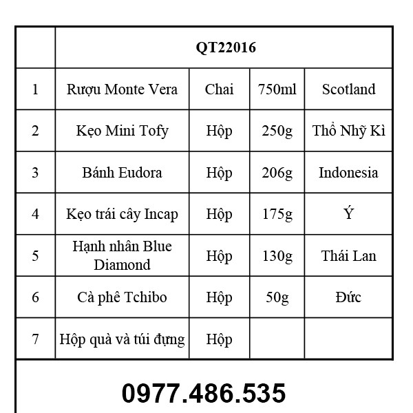 Hộp quà tết QT22016