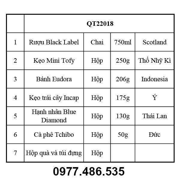 Hộp quà tết QT22018