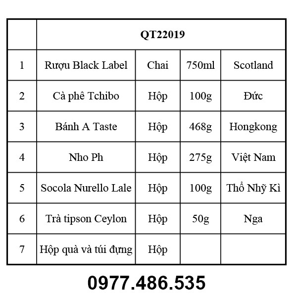 Hộp quà tết QT22019