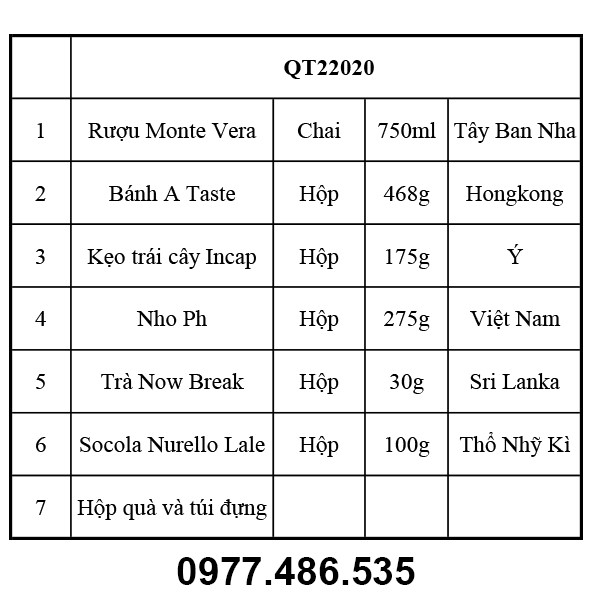 Hộp quà tết QT22020