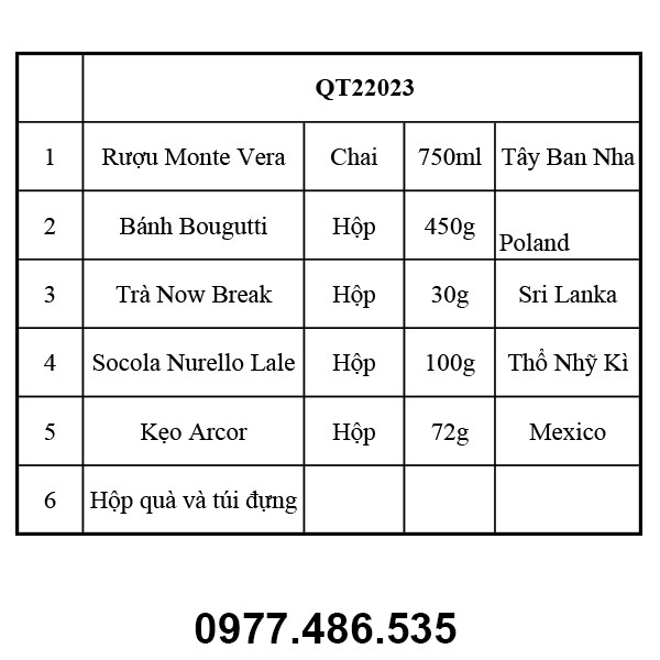 Hộp quà tết QT22023