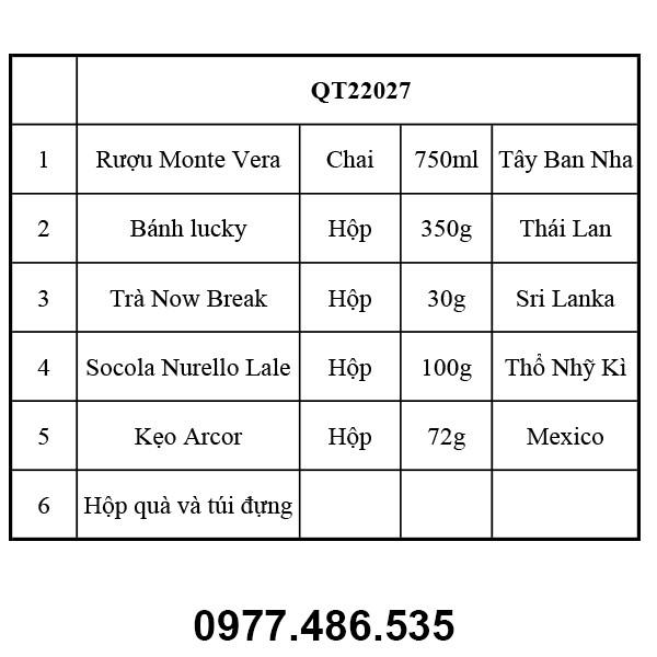 Hộp quà tết QT22027