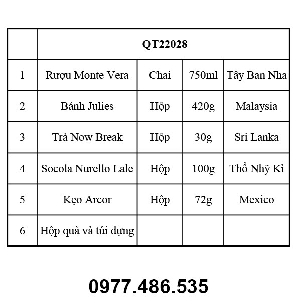 Hộp quà tết QT22028