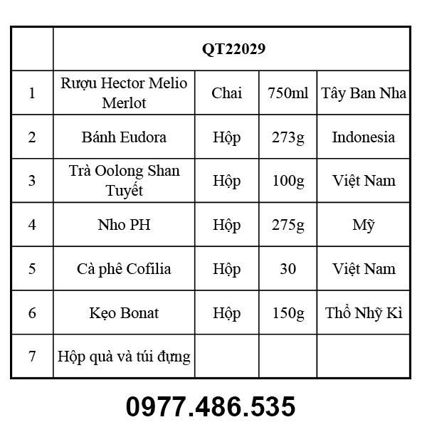 Hộp quà tết QT22029