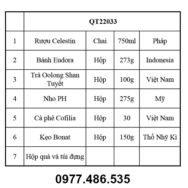 Hộp quà tết QT22033